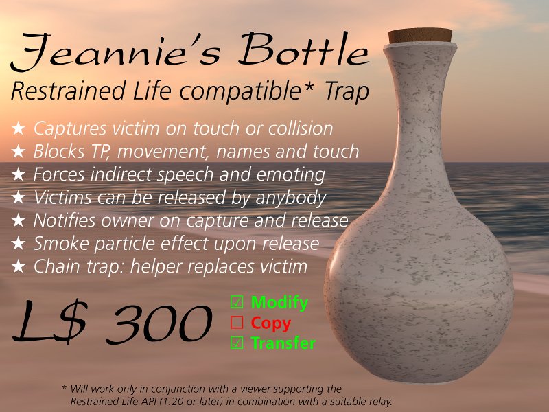 Jeannie's Bottle Ad